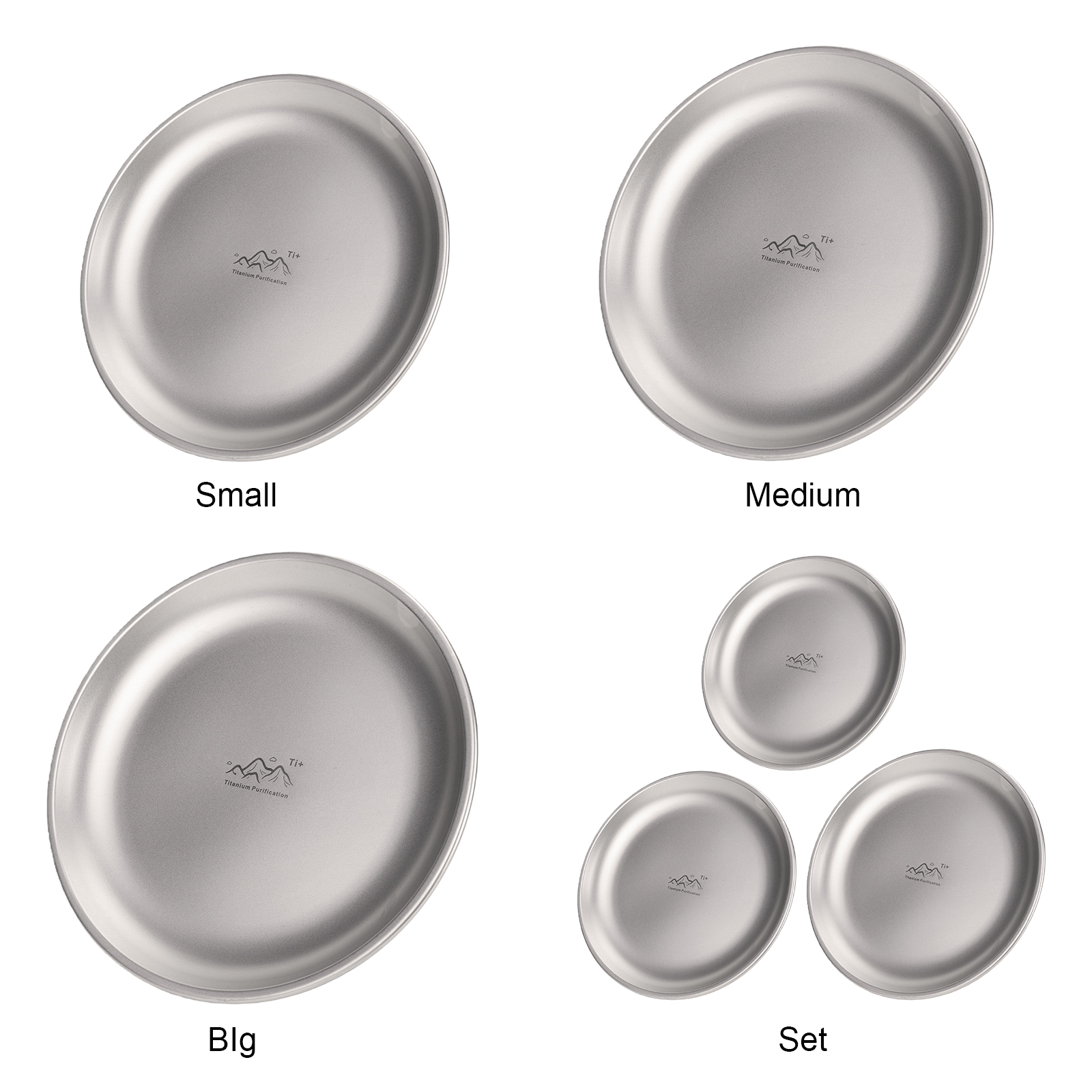 14/17/20cm Titanium Camping Pl - Camping Cooking Set Stainless Steel recension och pris