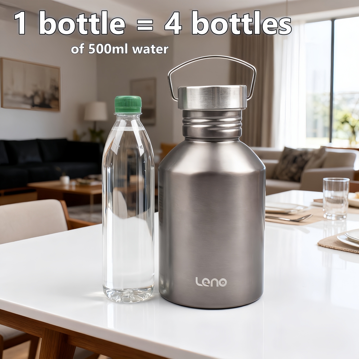 2000ML Camping Water Bottle, S - Camping Cooking On Fire recension och pris