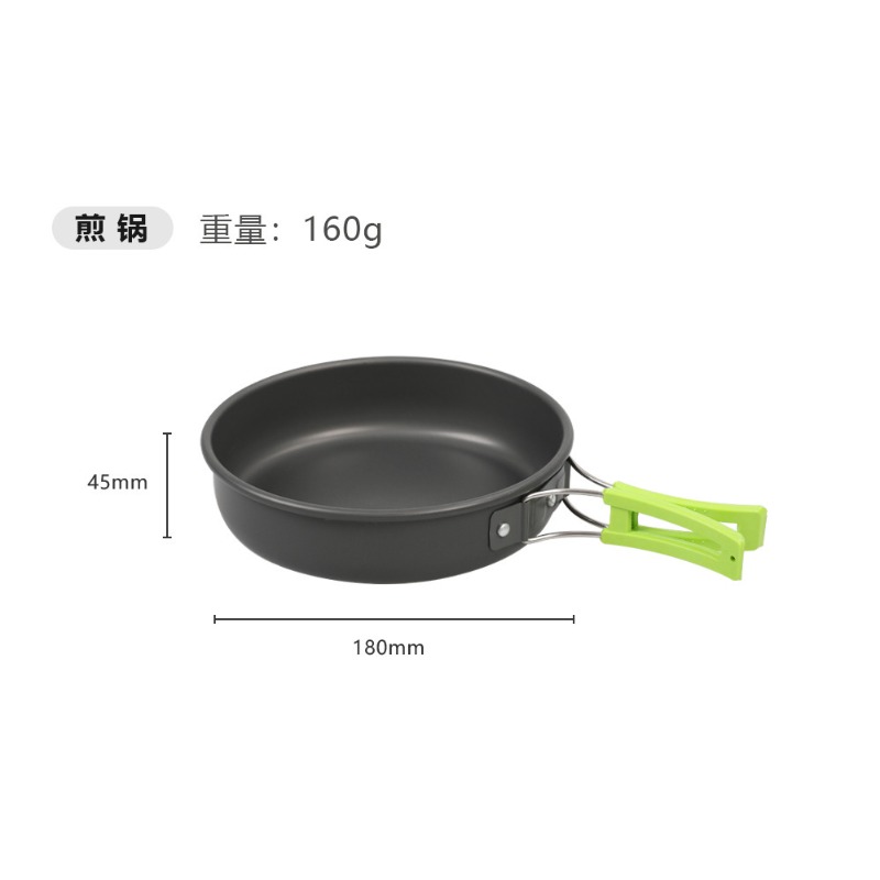 Outdoor Camping Cookware Set D - Camping Cooking Set With Kettle recension och pris