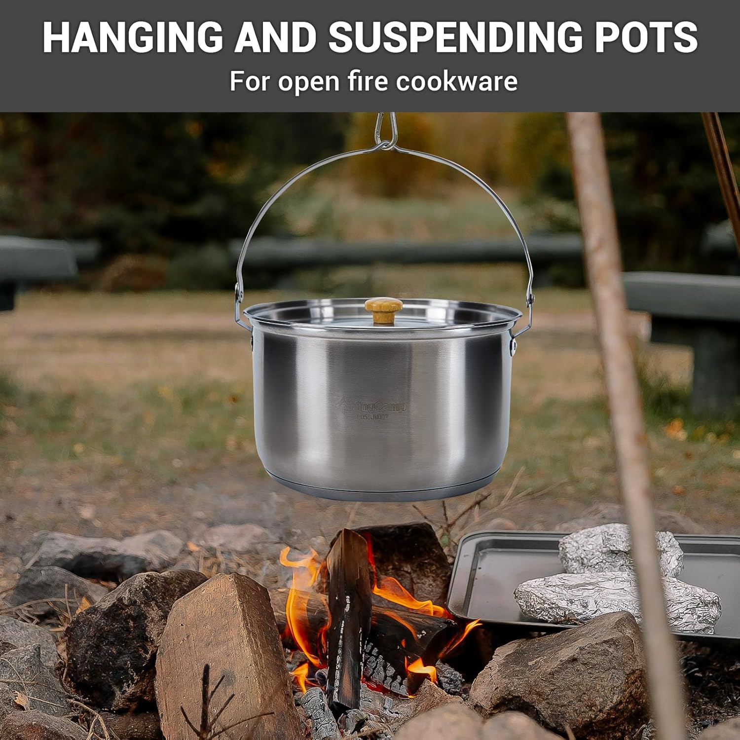 304 Stainless Steel Camping Co - Camping Cooking Set With Kettle recension och pris