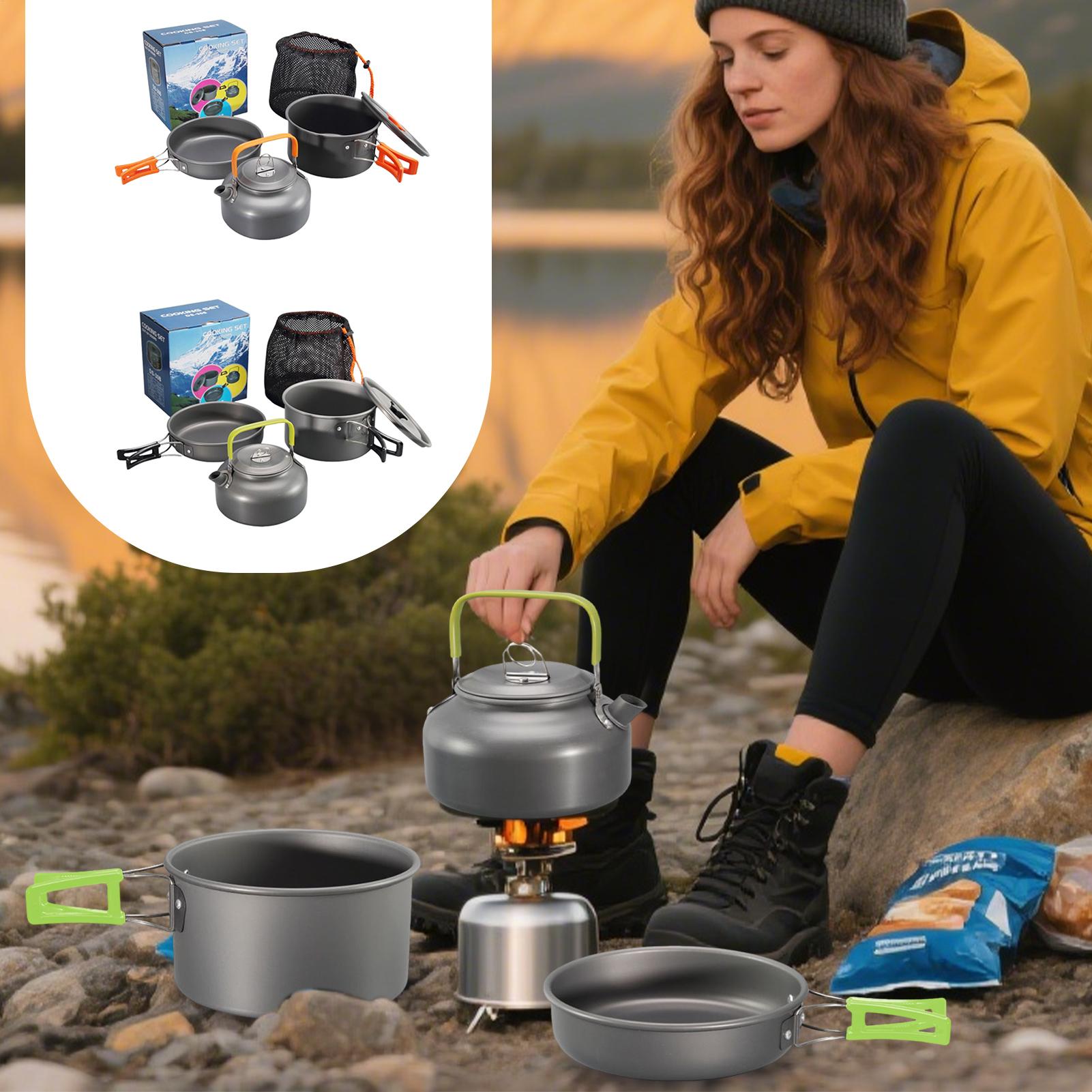 Camping Cookware Camping Cook  - Camping Cooking Set With Kettle recension och pris