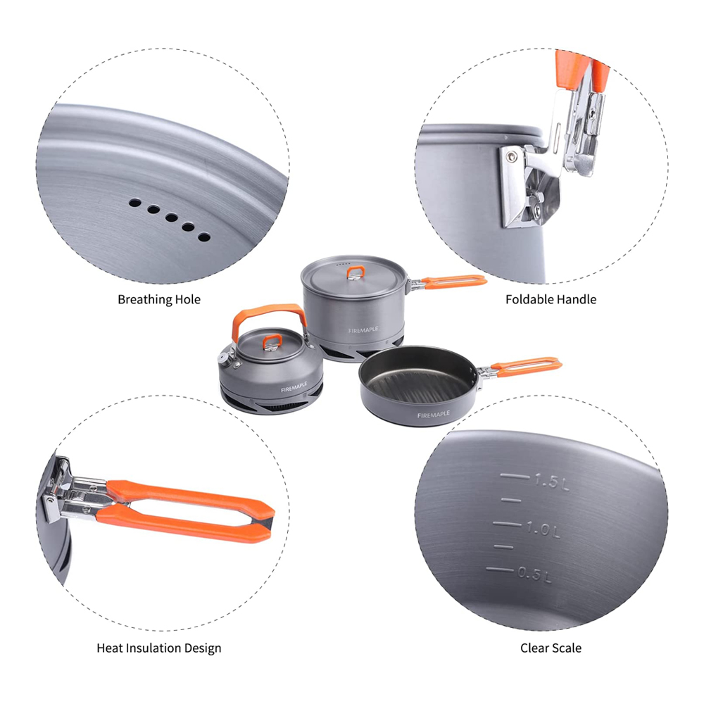 Fire Maple Camping Cookware Ut - Camping Cooking Kit recension och pris