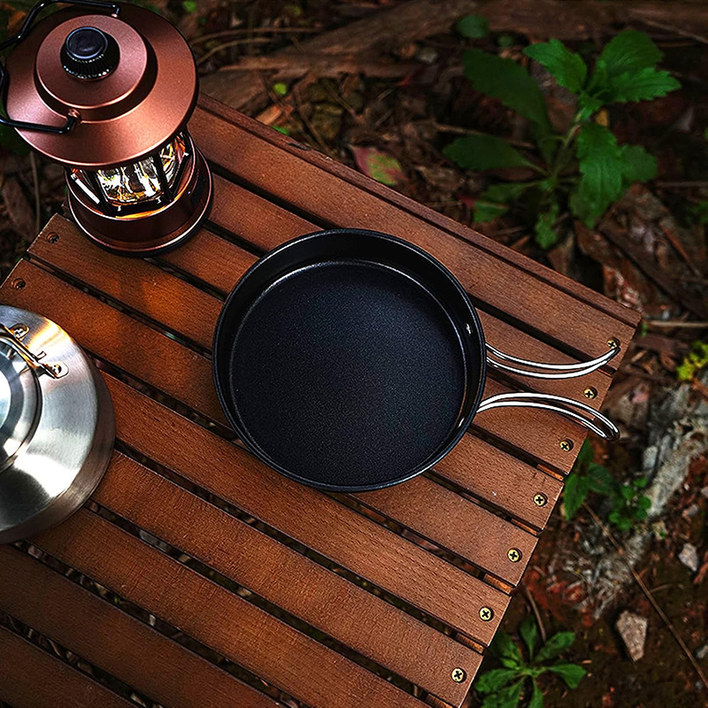 High-Grade 304 Stainless Steel - Camping Cooking Set With Kettle recension och pris