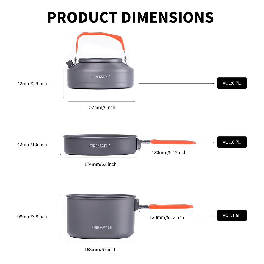 Fire Maple Picnic Pot Pan Set  - Camping Cooking On Fire recension och pris