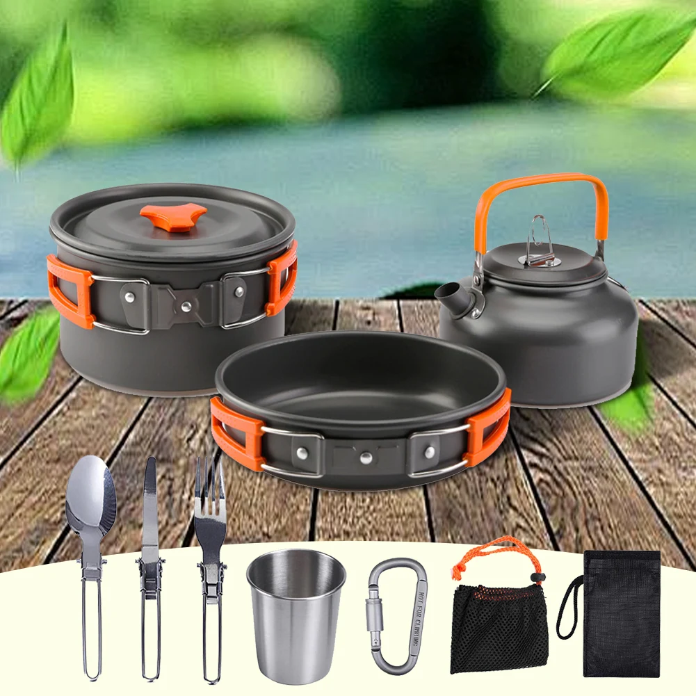 Camping Cookware Kit Kettle Po - Camping Cooking Kit recension och pris