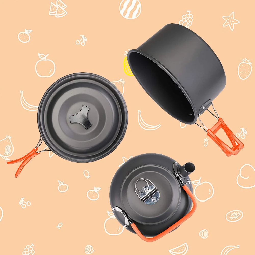 Camping Cookware Kit Kettle Po - Camping Cooking Kit recension och pris