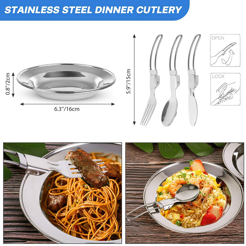 1 Set Outdoor Pot Pan Camping  - Camping Cooking Set With Kettle recension och pris