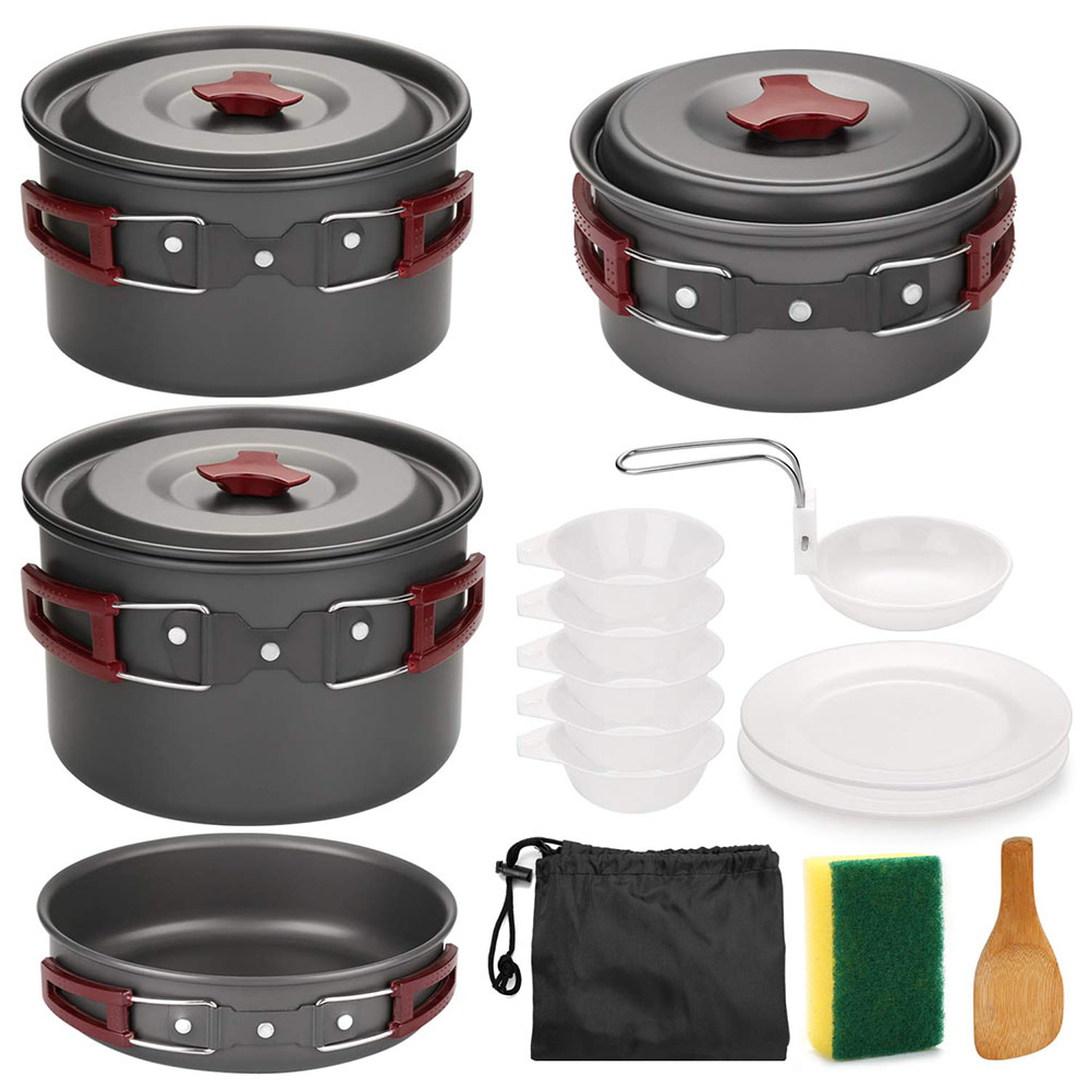 Outdoor Camping Cookware Kit N - Camping Cooking Roll recension och pris
