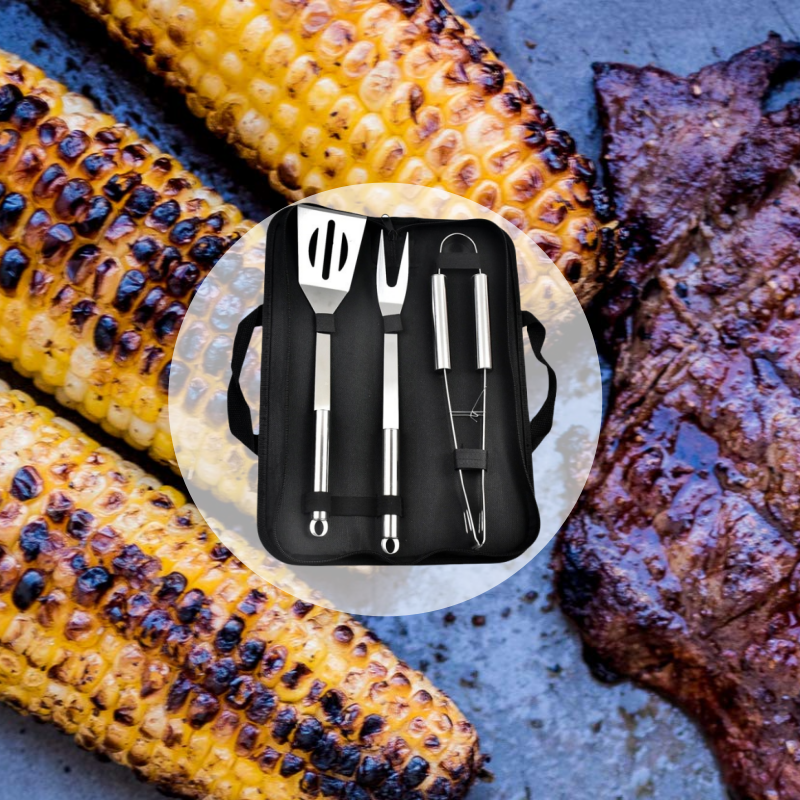 BBQ Tools Set Barbecue Utensil - Camping Cooking Equipment Bag recension och pris