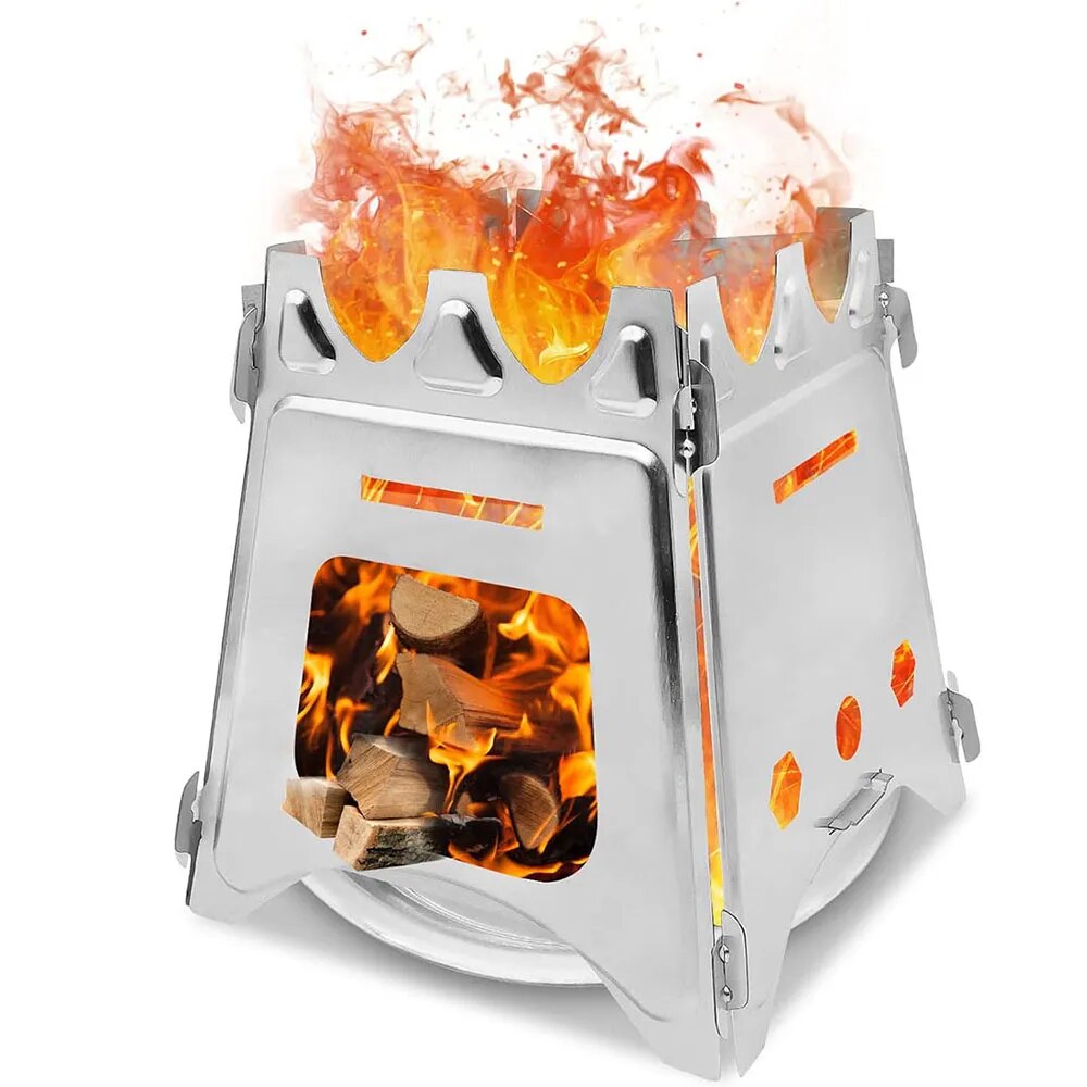 Portable Camping Wood Stove wi - Camping Cooking System recension och pris
