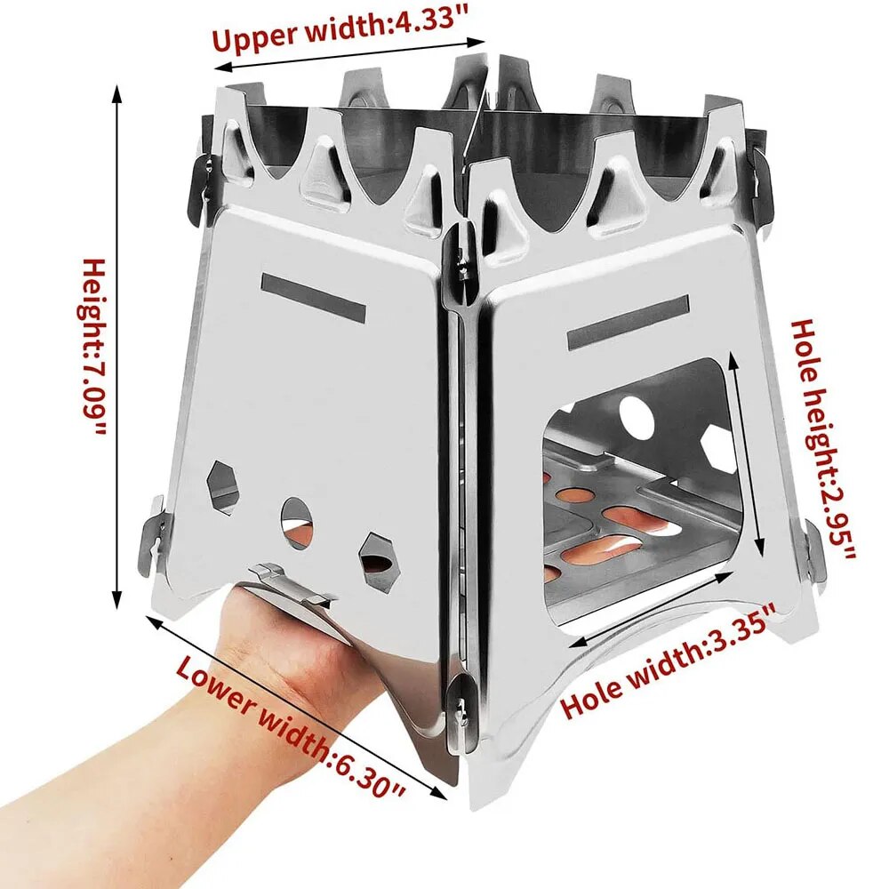 Portable Camping Wood Stove wi - Camping Cooking System recension och pris