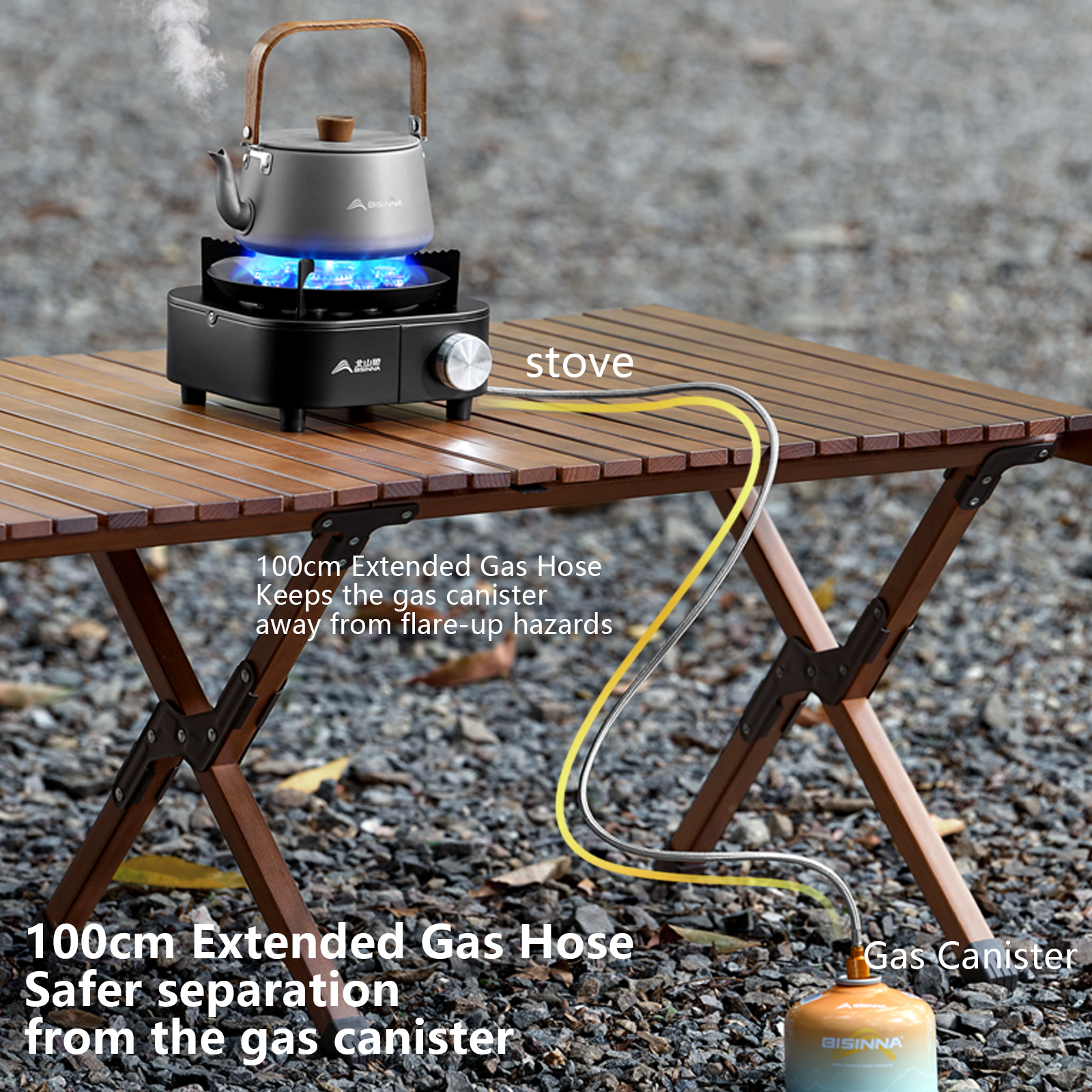 BISINNA Portable Camping Gas S - Camping Cooking Butane recension och pris