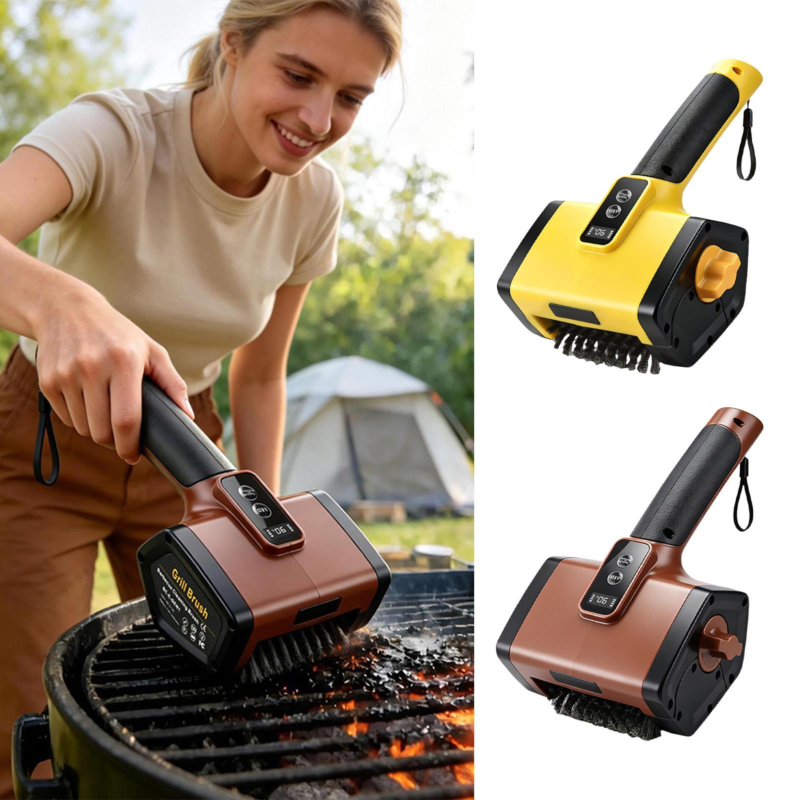 Electric Grill Brush 2 Powerfu - Camping Cooking Grate recension och pris