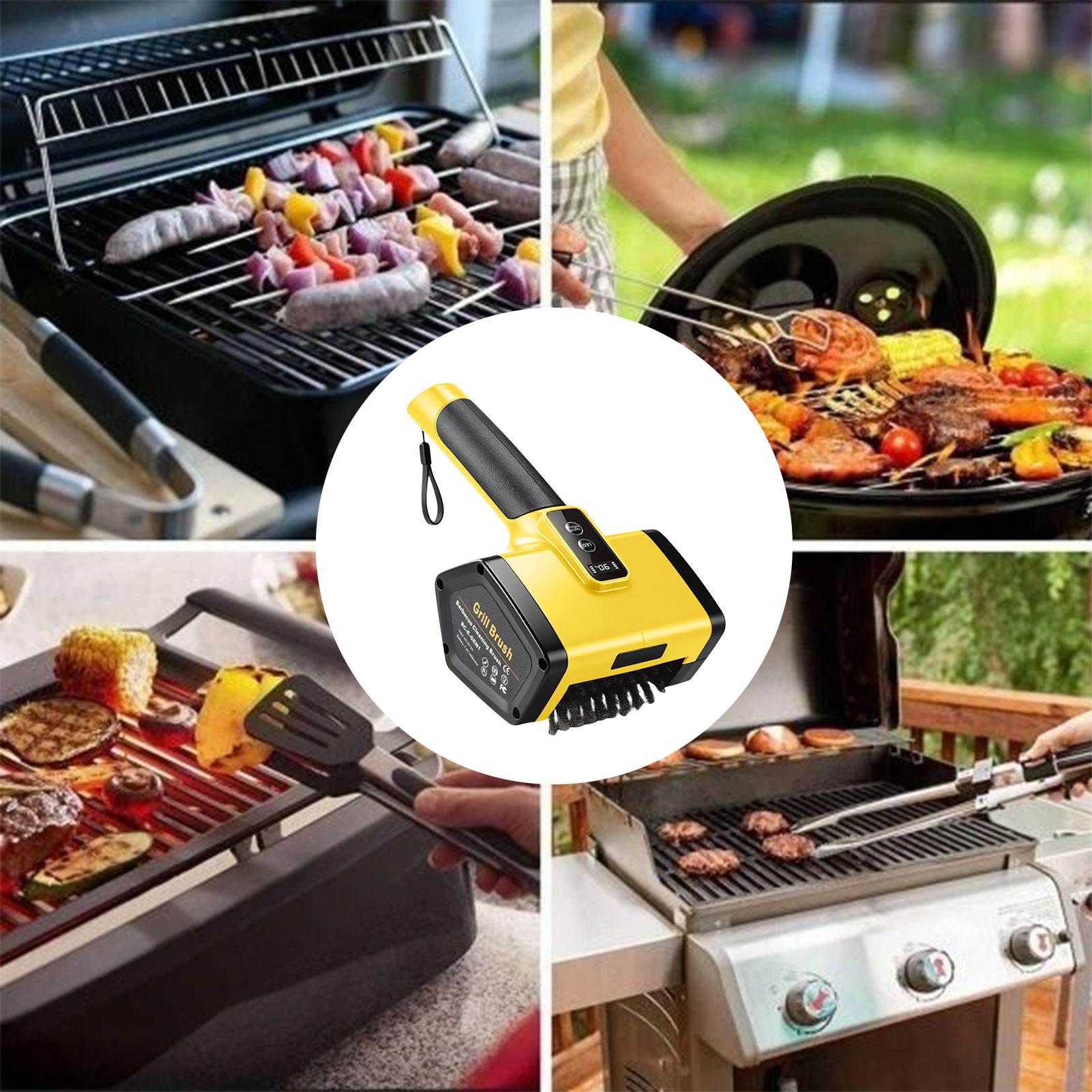 Electric Grill Brush 2 Powerfu - Camping Cooking Grate recension och pris