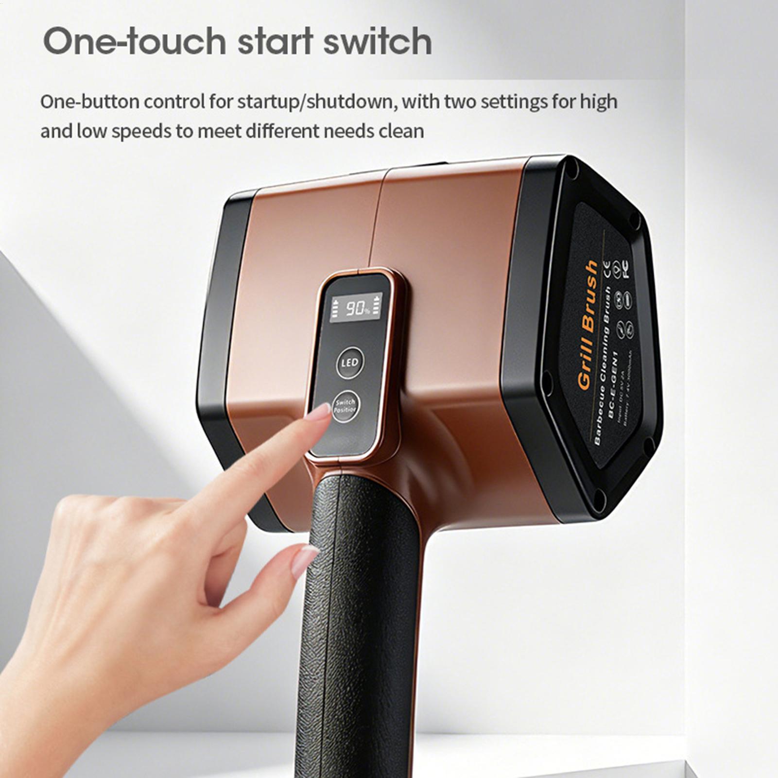 Electric Grill Brush 2 Powerfu - Camping Cooking Grate recension och pris